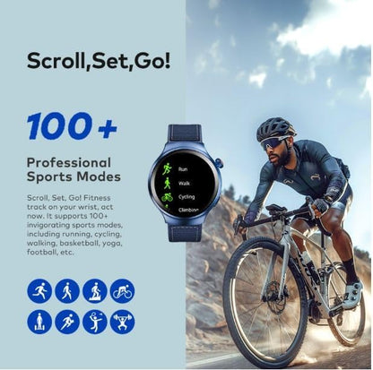 Itel Smartwatch Edge R1 Pro (ISW-O43) designed for fitness enthusiasts, professionals, and adventurers. 1.43-inch AMOLED HD display, 466x466 resolution, IP68,12 Months Warranty - Local Warranty