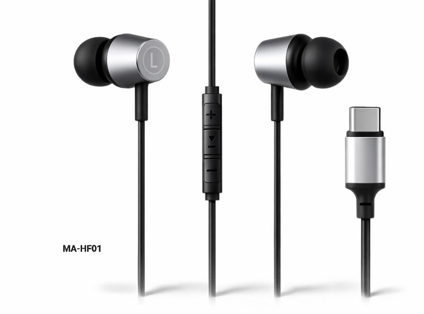 Mass Type C Earphones, MA-HF01, In-ear Headphones with Microphone USB C Wired Earphones (Black) for iPhone 17/16 Plus/15 Pro/15 Pro Max Samsung S25/S24/S23 Ultra, S22/S22 Ultra, S21, A07, Redmi Note 15/14 Pro, Oneplus - 1 Year Local Warranty