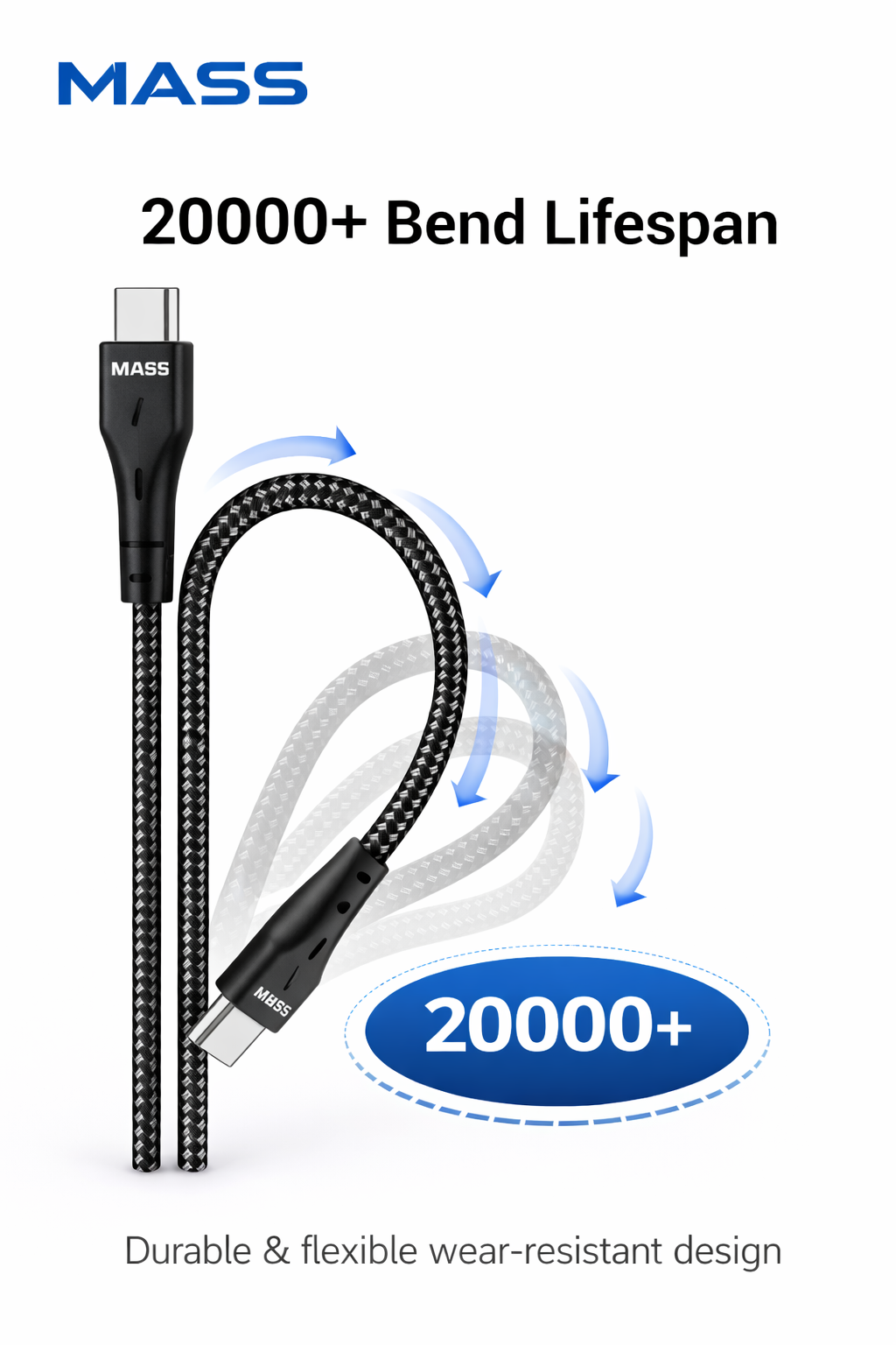 كابل USB-C إلى USB-C وLightning (2 في 1)، طول 1 متر، شحن سريع ونقل بيانات لأجهزة USB-C، سلك متين مضفر من النايلون، متوافق مع أجهزة MacBook وSamsung Galaxy والمزيد، أسود، ضمان محلي لمدة سنة واحدة