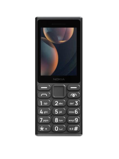 Nokia HMD 108 4G Mobile Phone – Black, Compact Feature Phone with Long-Lasting Battery, Dual SIM & FM Radio - 1 Year Local Warrnty