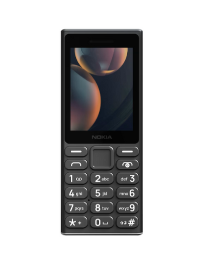 Nokia HMD 108 4G Mobile Phone – Black, Compact Feature Phone with Long-Lasting Battery, Dual SIM & FM Radio - 1 Year Local Warrnty