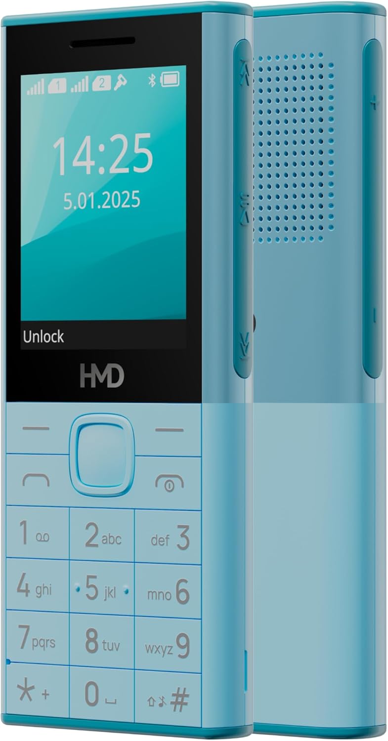 NOKIA HMD 150 Music | Built-in Powerful Loud Speaker & Dedicated Music Buttons | Music Player and Wireless FM Radio | 2500 mAh Battery & Type C Fast Charger | Built-in UPI App with Scan & Pay