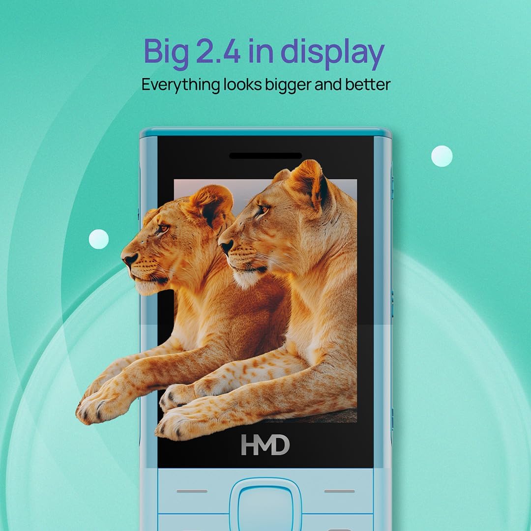 NOKIA HMD 150 Music | Built-in Powerful Loud Speaker & Dedicated Music Buttons | Music Player and Wireless FM Radio | 2500 mAh Battery & Type C Fast Charger | Built-in UPI App with Scan & Pay