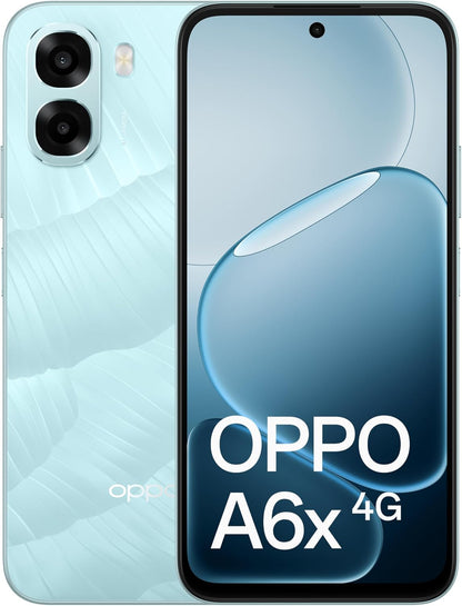 Oppo A6x 4G – هاتف ذكي مجاني مزود بذكاء اصطناعي، بطارية 6100 مللي أمبير، شاشة LCD عالية الدقة 120 هرتز، IP64، كاميرا 13 ميجابكسل، شريحة SIM مزدوجة - ضمان محلي لمدة سنة واحدة