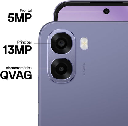 Oppo A6x 4G – هاتف ذكي مجاني مزود بذكاء اصطناعي، بطارية 6100 مللي أمبير، شاشة LCD عالية الدقة 120 هرتز، IP64، كاميرا 13 ميجابكسل، شريحة SIM مزدوجة - ضمان محلي لمدة سنة واحدة