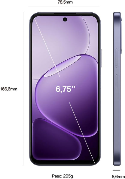 Oppo A6x 4G – هاتف ذكي مجاني مزود بذكاء اصطناعي، بطارية 6100 مللي أمبير، شاشة LCD عالية الدقة 120 هرتز، IP64، كاميرا 13 ميجابكسل، شريحة SIM مزدوجة - ضمان محلي لمدة سنة واحدة