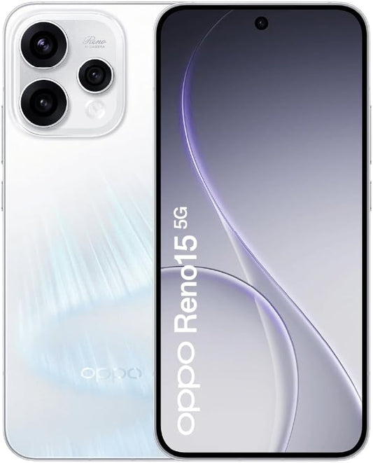 OPPO Reno15 5G 256GB 12GB RAM, Dual SIM, 6.59 Inch AMOLED Display, Snapdragon Processor, 50MP Camera, 6500mAh Battery, 80W Charge, for Photography and Gaming, 1 Year Local Warranty