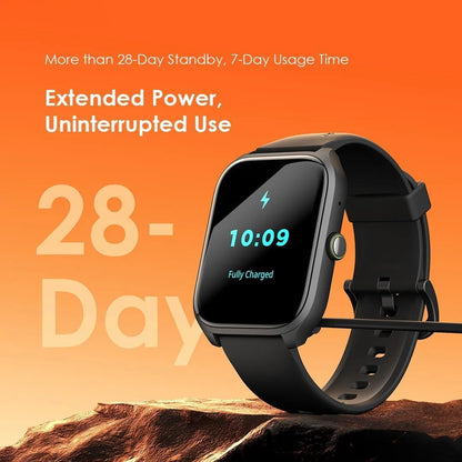 Oraimo Smart Watch 5 Lite OSW-804 2.01 Inch TFT IP68, Normal Usage Time 7 days Standby Time More than 28 days - Black - 12 Months Warranty