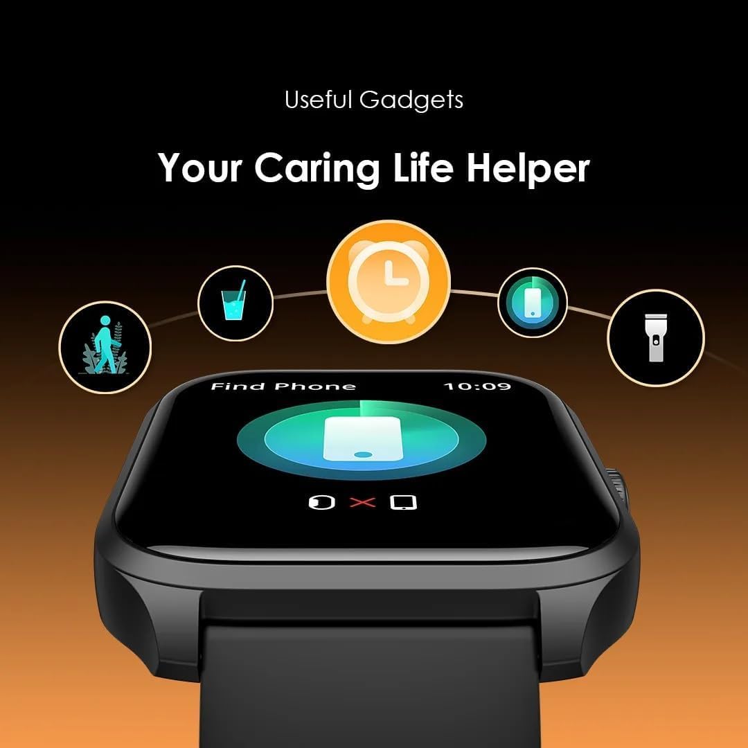 Oraimo Smart Watch 5 Lite OSW-804 2.01 Inch TFT IP68, Normal Usage Time 7 days Standby Time More than 28 days - Black - 12 Months Warranty