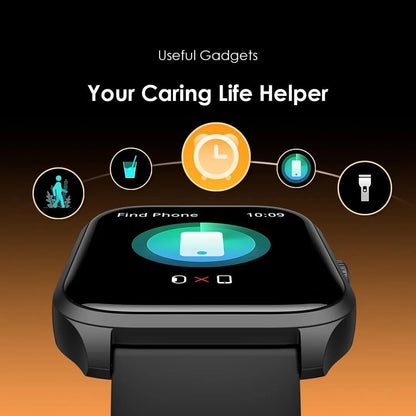 Oraimo Smart Watch 5 Lite OSW-804 2.01 Inch TFT IP68, Normal Usage Time 7 days Standby Time More than 28 days - Black - 12 Months Warranty