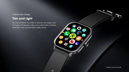 Oraimo OSW-805 Watch 5 Smart Watch with 2.01 inch HD Panda Glass Screen and 1ATM Water Resistance