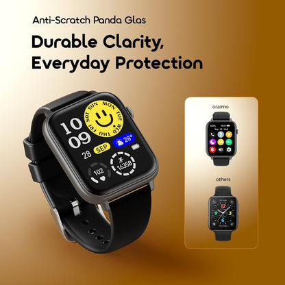 Oraimo Smart Watch 6N OSW-8000N – 1.83" Large Display, Bluetooth Call, Heart Rate & SpO2 Monitor, Multiple Sports Modes, Long Battery Life