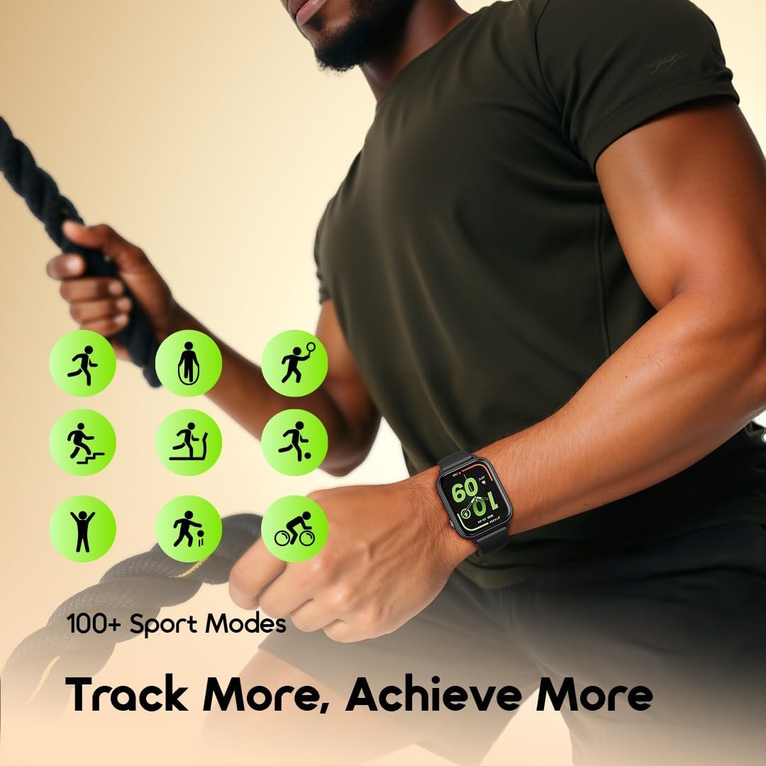 Oraimo Smart Watch 6N OSW-8000N – 1.83" Large Display, Bluetooth Call, Heart Rate & SpO2 Monitor, Multiple Sports Modes, Long Battery Life