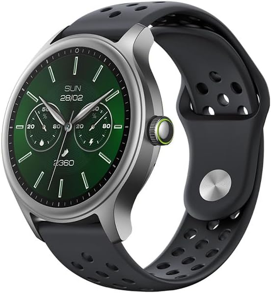 Oraimo Watch 6R (OSW-823) Smartwatch with Bluetooth Calling, 1.39" HD Display, 24H Health Monitor (Heart Rate, SpO2), 100+ Sports Modes, IP68 Waterproof, 7-Day Battery
