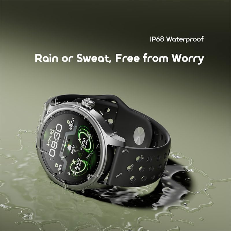 Oraimo Watch 6R (OSW-823) Smartwatch with Bluetooth Calling, 1.39" HD Display, 24H Health Monitor (Heart Rate, SpO2), 100+ Sports Modes, IP68 Waterproof, 7-Day Battery