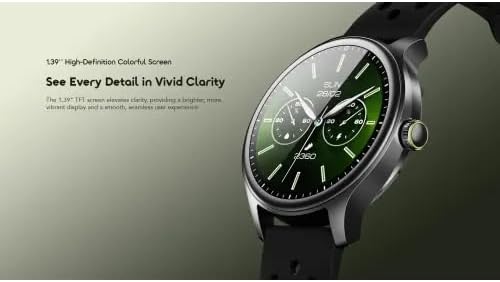 Oraimo Watch 6R (OSW-823) Smartwatch with Bluetooth Calling, 1.39" HD Display, 24H Health Monitor (Heart Rate, SpO2), 100+ Sports Modes, IP68 Waterproof, 7-Day Battery