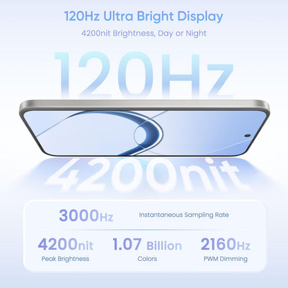 realme 16 5G Smartphone 8+256GB,6.57-inch Screen, 144Hz Display, 7000mAh Battery, 60W Fast Charging, Rear50MP+Front50MP AI Camera, MediaTek Dimensity 6400 Turbo,IP69 - 1 Year Local Warranty