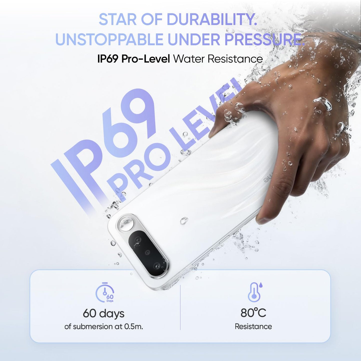 realme 16 5G Smartphone 8+256GB,6.57-inch Screen, 144Hz Display, 7000mAh Battery, 60W Fast Charging, Rear50MP+Front50MP AI Camera, MediaTek Dimensity 6400 Turbo,IP69 - 1 Year Local Warranty