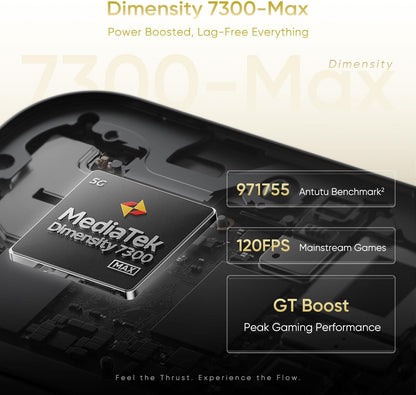 Realme 16 Pro 5G Unlocked Smartphone 12+256GB, 144Hz AMOLED Display, 7000mAh Battery, 80W SuperVOOC, 50+200MP Camera, MediaTek Dimensity 7300 Max 5G Chipset, IP69
