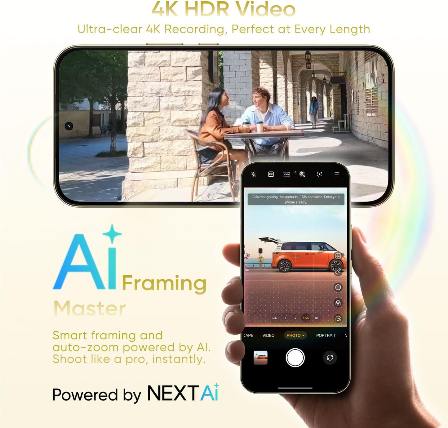 Realme 16 Pro 5G Unlocked Smartphone 12+256GB, 144Hz AMOLED Display, 7000mAh Battery, 80W SuperVOOC, 50+200MP Camera, MediaTek Dimensity 7300 Max 5G Chipset, IP69