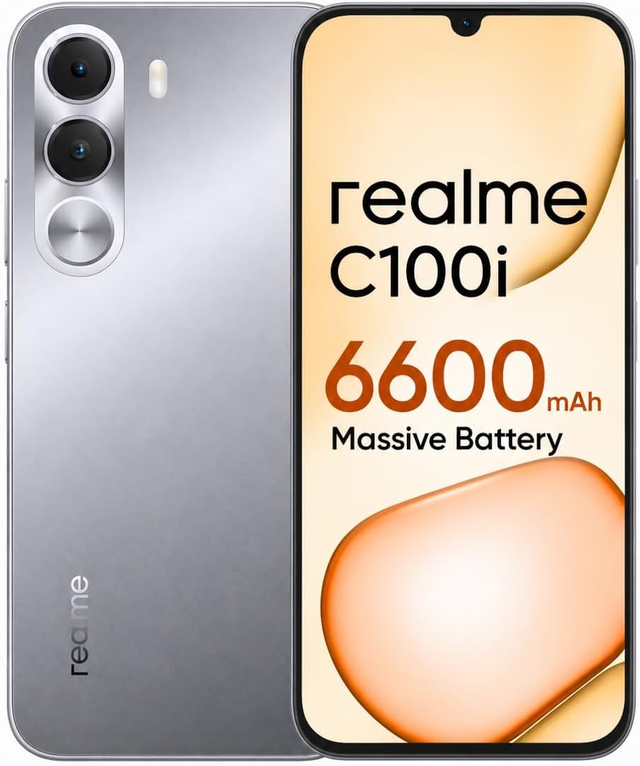 realme C100i 4G Smartphone Dual SIM, Mobile Phone AI Camera Fast Performance Dual SIM Android Smartphone - 1 Year Local Warranty