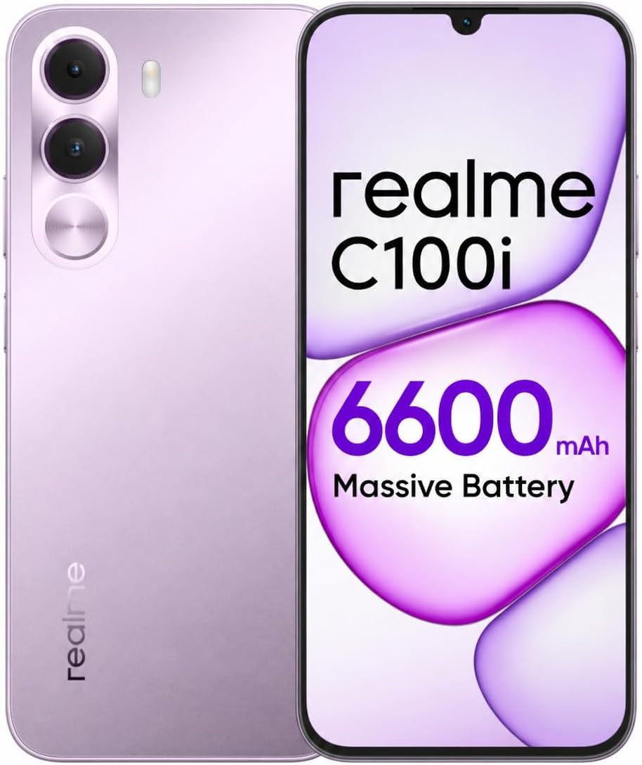 realme C100i 4G Smartphone Dual SIM, Mobile Phone AI Camera Fast Performance Dual SIM Android Smartphone - 1 Year Local Warranty