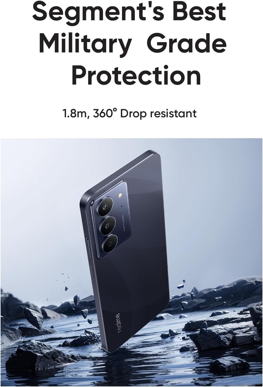 Realme C75x 4G Smartphone, 8GB RAM 256GB, 6.67" 120Hz Display, 50MP Camera, 5600mAh, Android 15, IP68 Rugged, 45W Fast Charge, 12-Month Warranty, Middle East Version