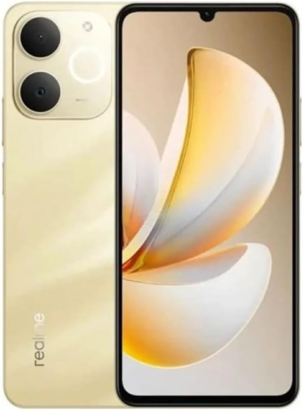 Realme Note70 AI Phone, 128GB Storage, 4GB RAM, Beach Gold, Android Smartphone, 50MP Dual Camera, 5000mAh Battery -1 year official warranty
