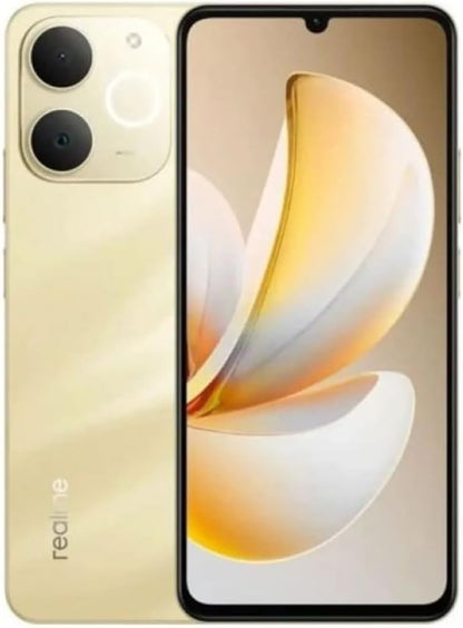 Realme Note70 AI Phone, 128GB Storage, 4GB RAM, Beach Gold, Android Smartphone, 50MP Dual Camera, 5000mAh Battery -1 year official warranty