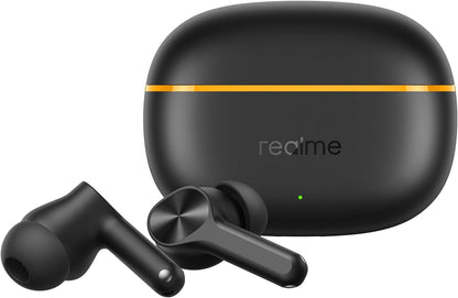 Realme Buds T200 Lite Bluetooth in Ear Earbuds, 4 Mic, AI ENC for Chamadas, 48 Hours of playback Total com carregamento rápido e jogos de baixa latência TWS