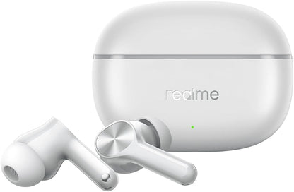 Realme Buds T200 Lite Bluetooth in Ear Earbuds, 4 Mic, AI ENC for Chamadas, 48 Hours of playback Total com carregamento rápido e jogos de baixa latência TWS