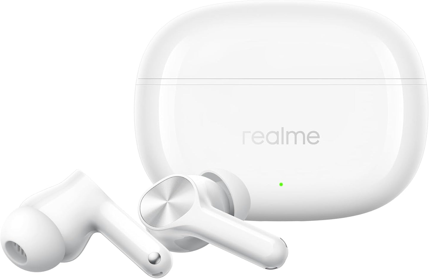 Realme Buds T200x TWS Earbuds with Mic | 12.4mm Bass Drivers | 25dB ANC | 48H Playback | Bluetooth 5.4 | 45ms Low Latency | IP55 Rated | Dual Device Connect | Google Fast Pair.