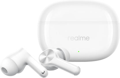 Realme Buds T200x TWS Earbuds with Mic | 12.4mm Bass Drivers | 25dB ANC | 48H Playback | Bluetooth 5.4 | 45ms Low Latency | IP55 Rated | Dual Device Connect | Google Fast Pair.
