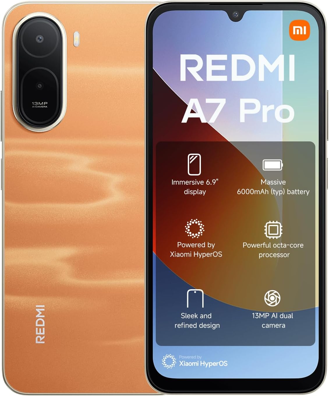 Xiaomi Redmi A7 Pro Smartphone 4G, Battery 6000mAh Octa-Core Processor, 13MP AI Dual Camera, 6.9" 120Hz Display, Mist Blue| 18 Month manufacturer warranty