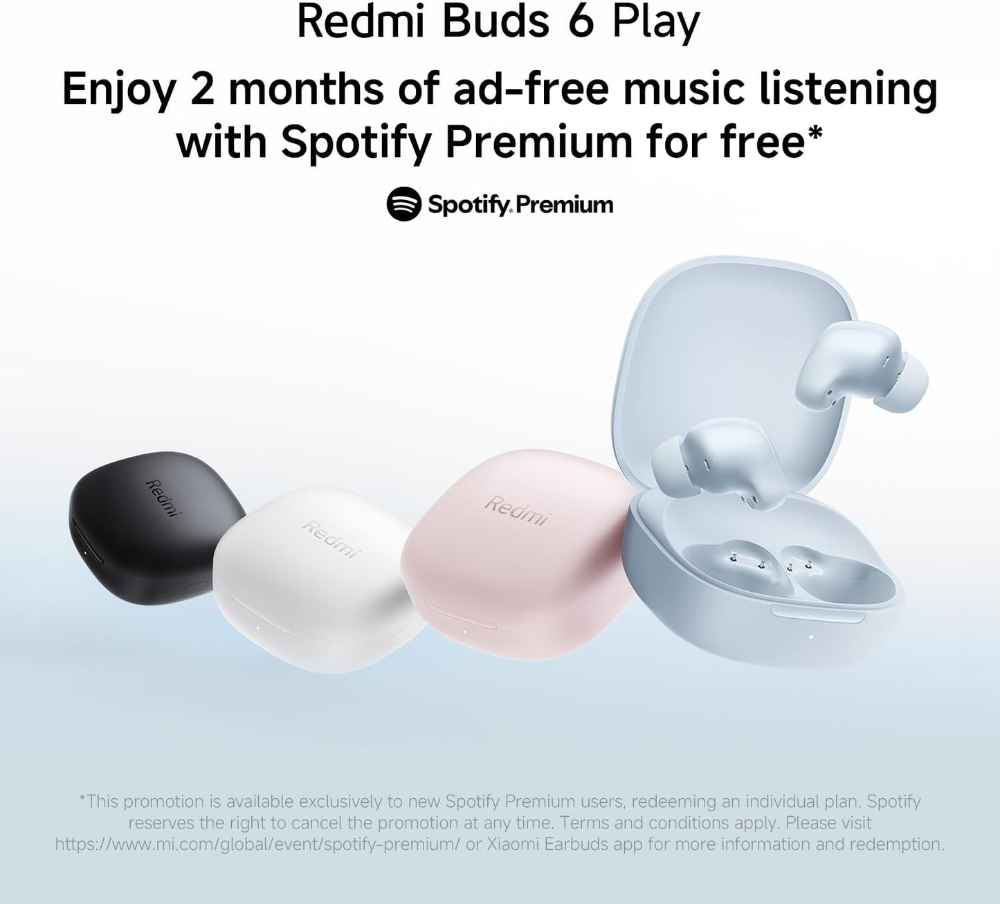 Xiaomi Wireless Earphones, Redmi buds 6 Play, 36 Hours Playtime, AI Call Noise Reduction, Ultra Lightweight, Compatible with Google Fast Pair, Fast Charging, Black |6 month manufacturer warranty