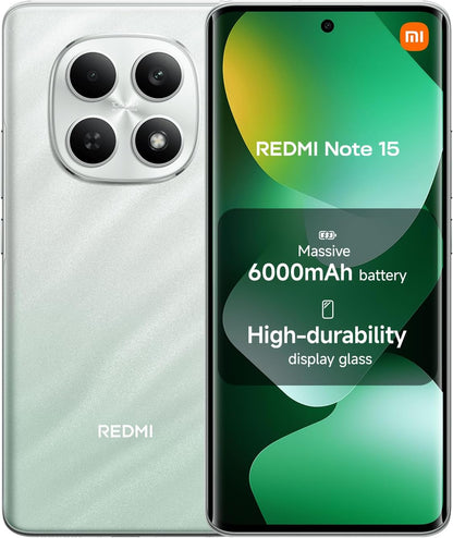 XIAOMI Redmi Note 15 4G Smartphone – Ultra-thin design, IP64 water protection, 108 MP camera, 6.77" FHD+ display, Black,18 Months Local Warranty