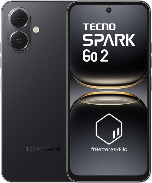 TECNO Spark GO 2 (3GB+64GB) | Segment 1st IP64 SGS Certified | Segment's 1st AI with Indian Languages | Segment's 1st No Network Communications* | 120Hz Display | 5000mAh Battery