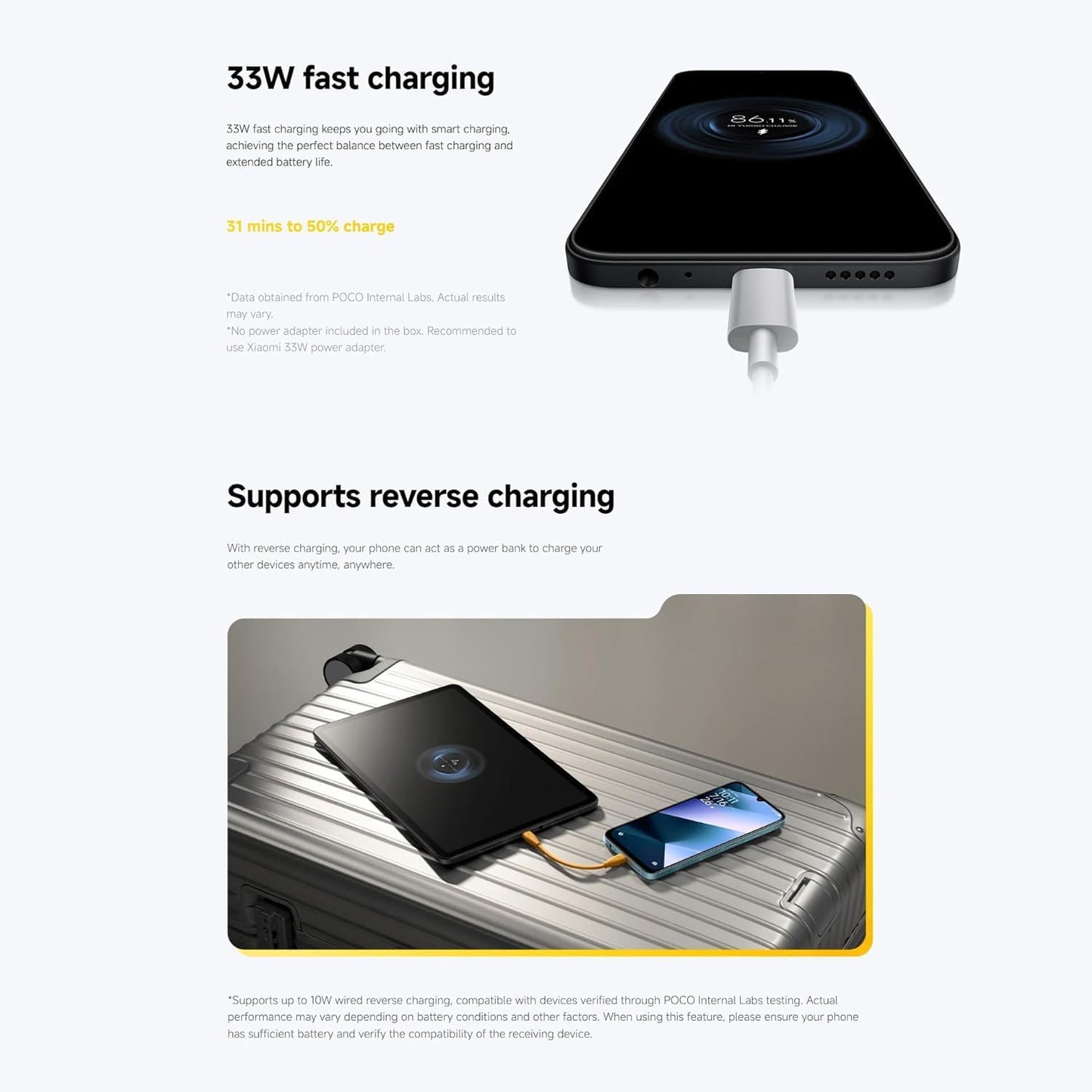 XIAOMI Poco C85, Smartphone 8+256GB, 6.9" 120Hz Display 7.99mm Design, MediaTek Helio G81-Ultra Octa-Core, 50MP AI Dual Camera, 6000mAh, Charger Included, 18 Months Local Warranty