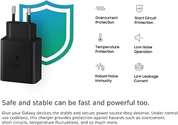 Charger 45W (PD3.0) super Fast Charger Type - C Compatible S25 ultra /S24 Ultra S23/S25 Plus S24 /45W USB - C PD Charger EP - TA845 (EU Version)