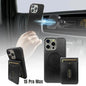 DDU Leather Magnetic Phone Cover with Detachable Card Holder for iPhone