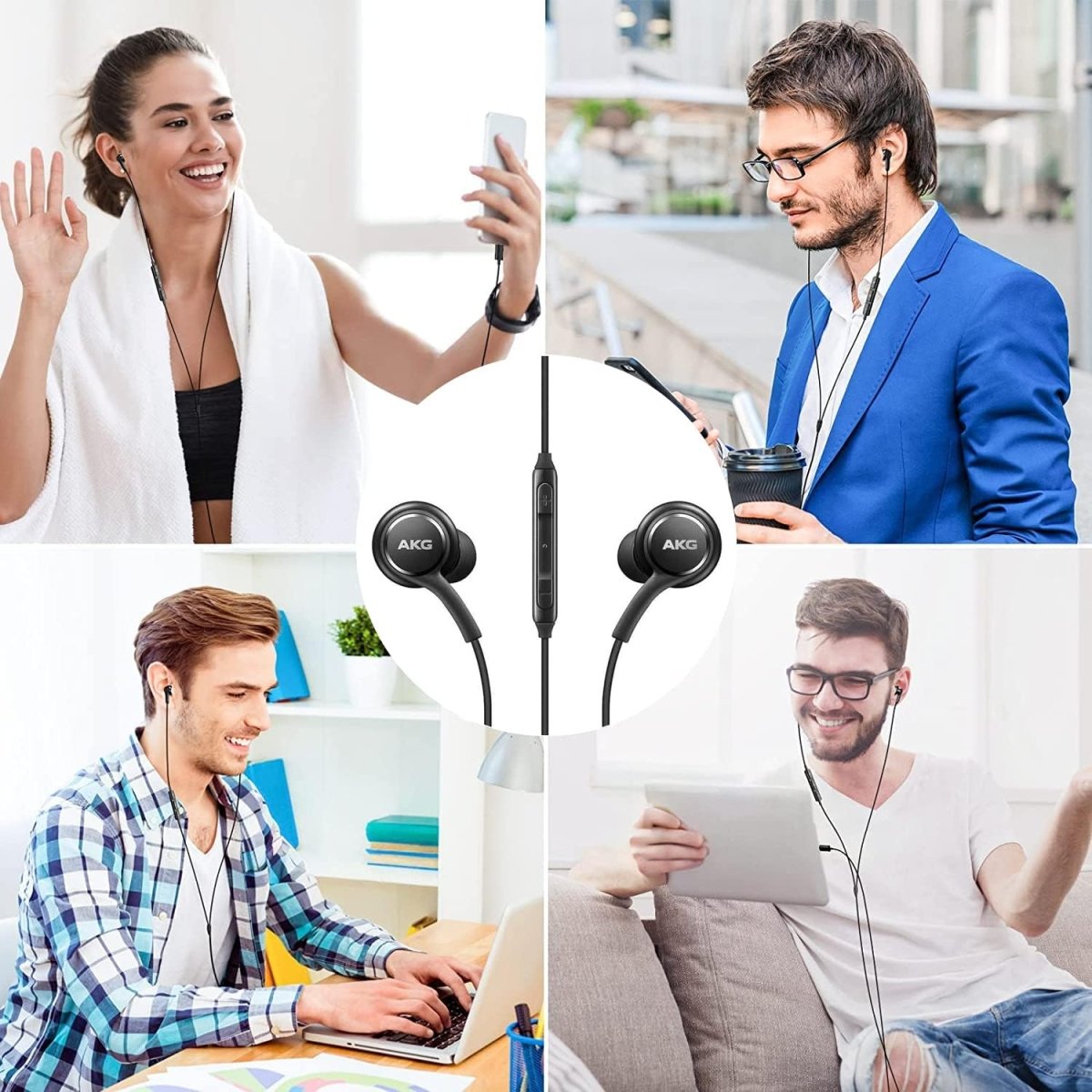 Earbuds Stereo for Samsung Galaxy S22 S21 Ultra 5G, Galaxy S20 FE, Galaxy S10, S9 Plus, Note 10+, AKG  Type - C Connector