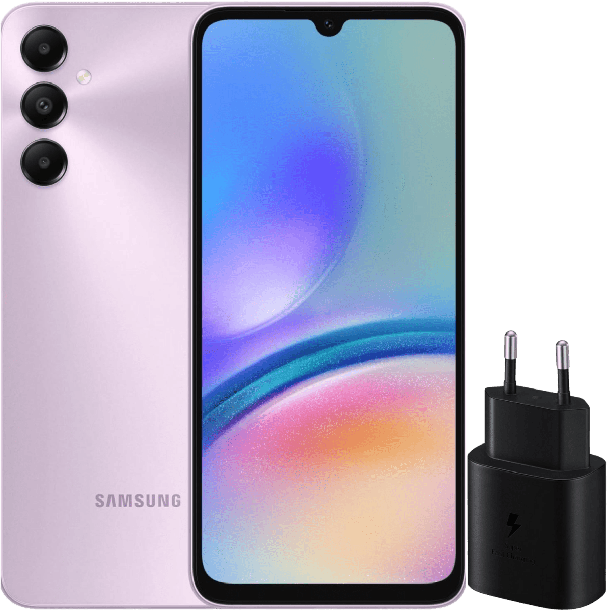 Galaxy A05s Dual SIM Black 4G LTE - Middle East Version + Original Samsung Adapter