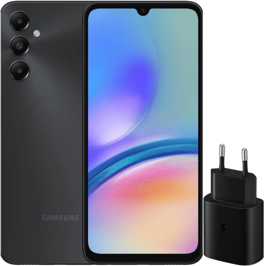 Galaxy A05s Dual SIM Black 4G LTE - Middle East Version + Original Samsung Adapter