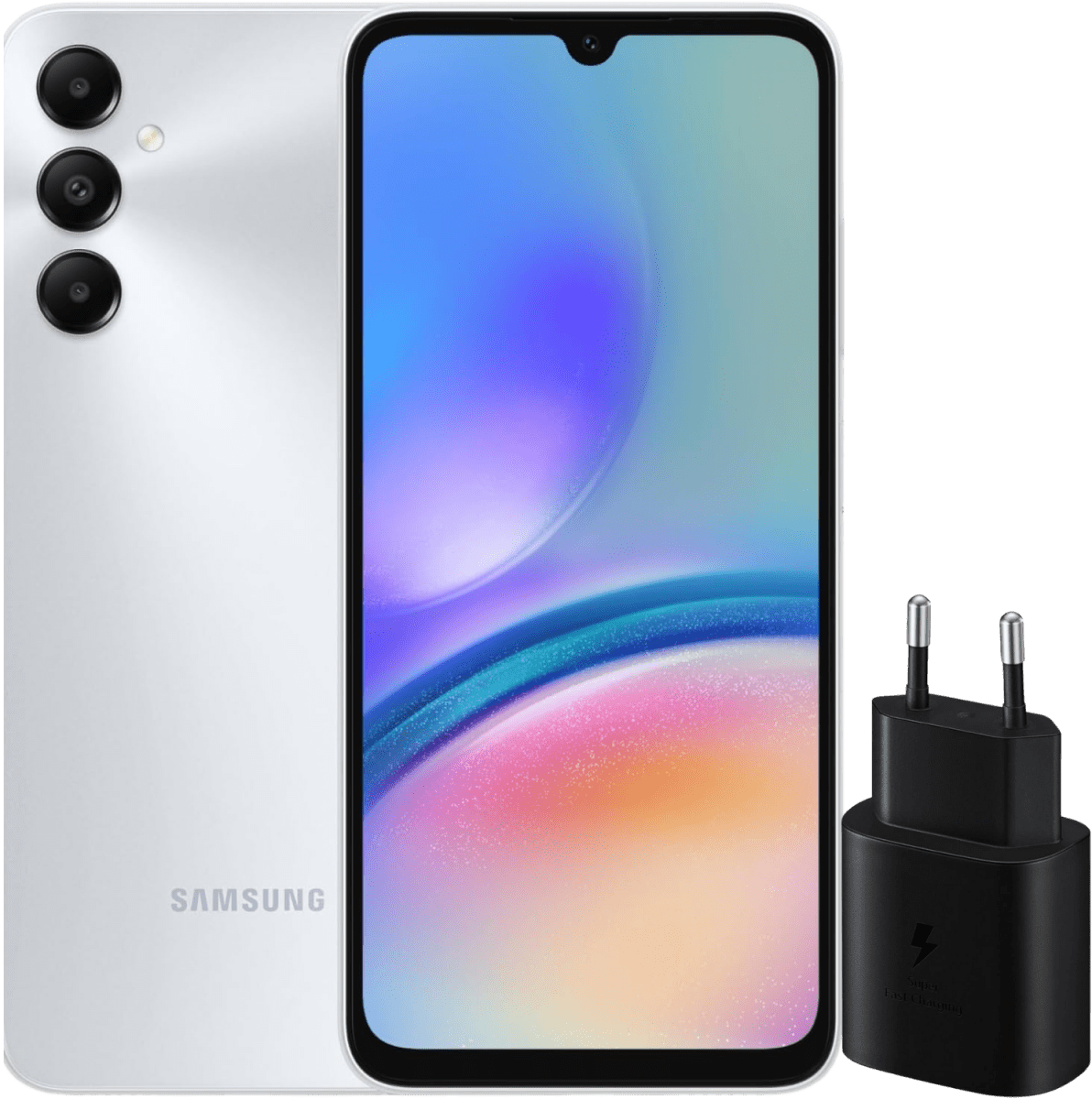 Galaxy A05s Dual SIM Black 4G LTE - Middle East Version + Original Samsung Adapter