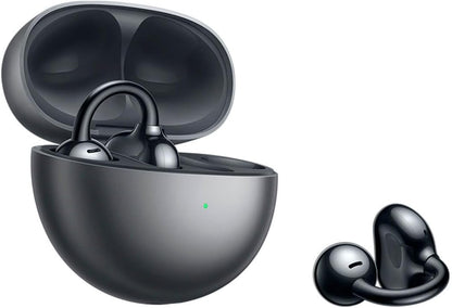 HUAWEI FreeClip Wireless Bluetooth Earphones, Futuristic Aesthetic Design, Feather - like Wearing, Open - ear Listening, Long Battery Life, iOS and Android, IP54 Water - and Dust - resistant, Black