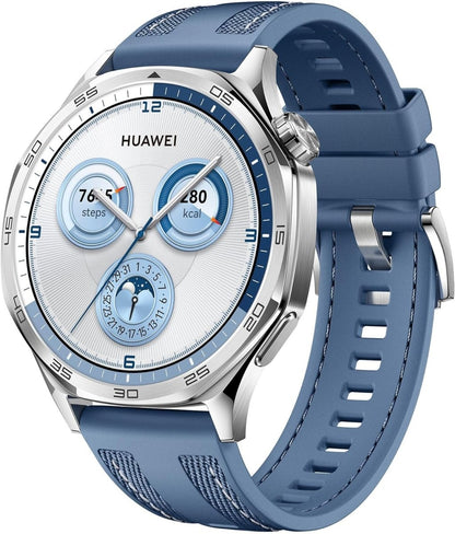 HUAWEI Watch GT 5 Smartwatch, 46mm AMOLED Display, Advanced Health & Fitness Tracking, Long Battery Life, Brown Composite Leather Strap