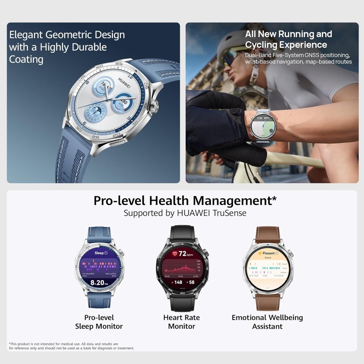 HUAWEI Watch GT 5 Smartwatch, 46mm AMOLED Display, Advanced Health & Fitness Tracking, Long Battery Life, Brown Composite Leather Strap