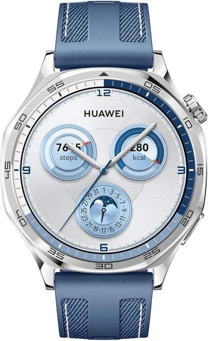 HUAWEI Watch GT 5 Smartwatch, 46mm AMOLED Display, Advanced Health & Fitness Tracking, Long Battery Life, Brown Composite Leather Strap
