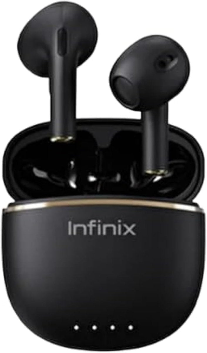Infinix XE23 True Wireless Earbuds with Bluetooth 5.0, Deep Bass, Touch Control, 36H Playtime, IPX5 Waterproof, Noise Reduction – In - Ear Earbuds with Charging Case