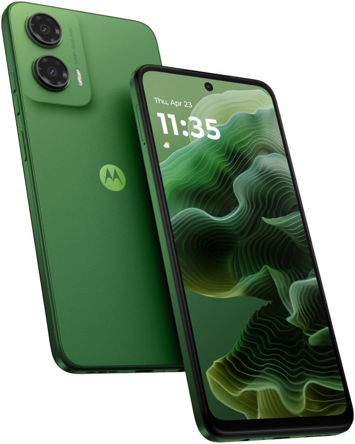 Motorola Moto g35 5G 8GB RAM 256GB UFS 2.2 Android 14 LCD Smartphone, Leaf Green (Pack include charger and cover) 2 Years Warranty